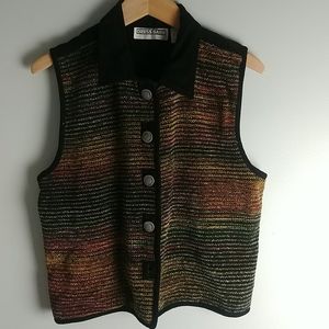 Dress Barn Vintage Woven Vest